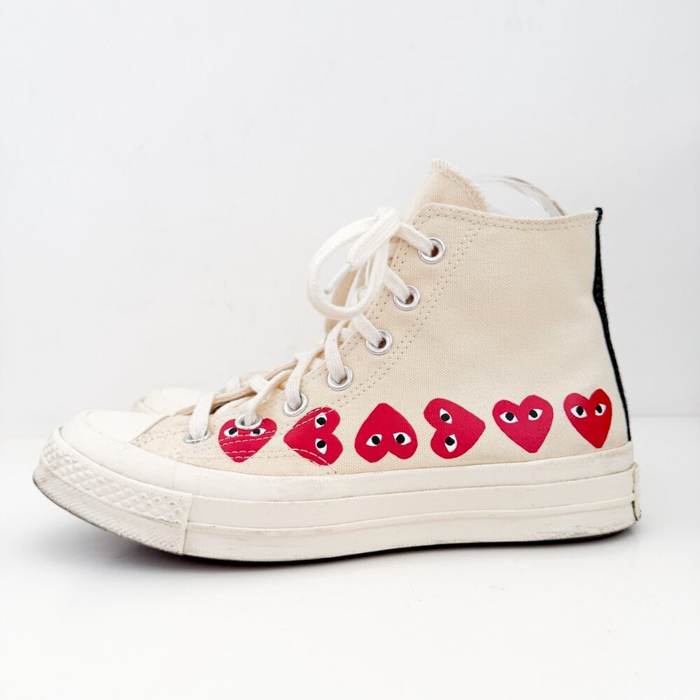 Converse Comme des Garçons Play x Chuck 70 Hi Top Multi Hearts sneakers - Picture 2 of 11